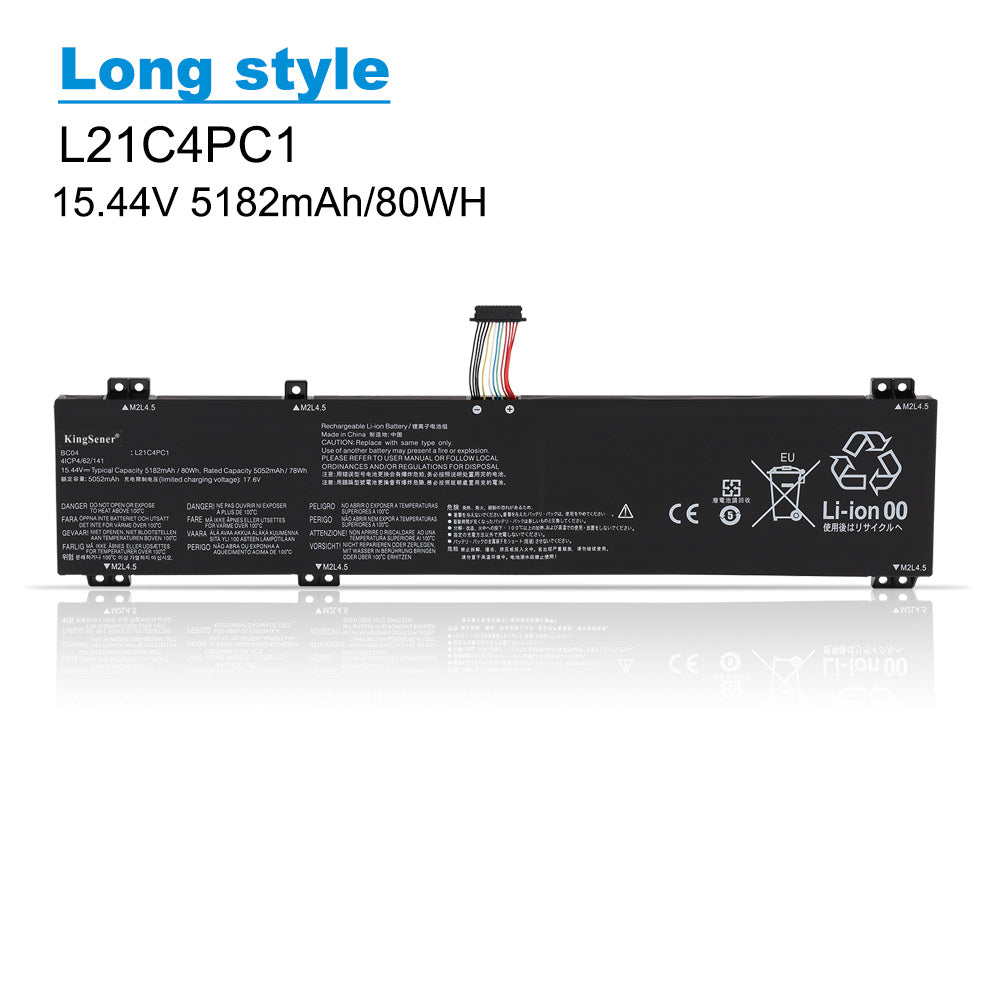 L21M4PC0 Laptop Battery For Lenovo Legion 5-15IAH7 5-15ARH7 5-15ARH7H 5-15IAH7H / IdeaPad Gaming 3-15IAH7 3-15ARH7 Series L21M4PC1 | KingSener