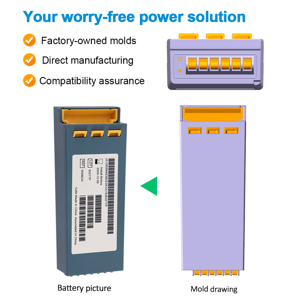2029-12 M3863A M3863A-146144 Defibrillator Replacement Battery For HeartStart FRX FR2