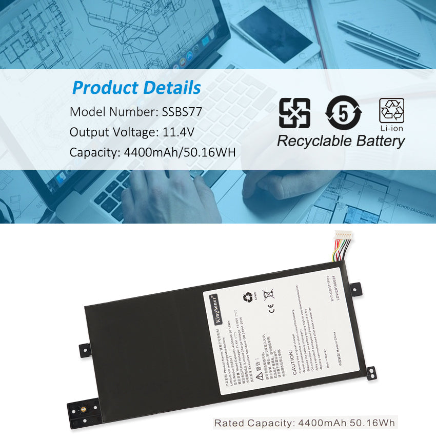 MECHREVO-50.16WH-4400mAh-SSBS77-Laptop-Battery