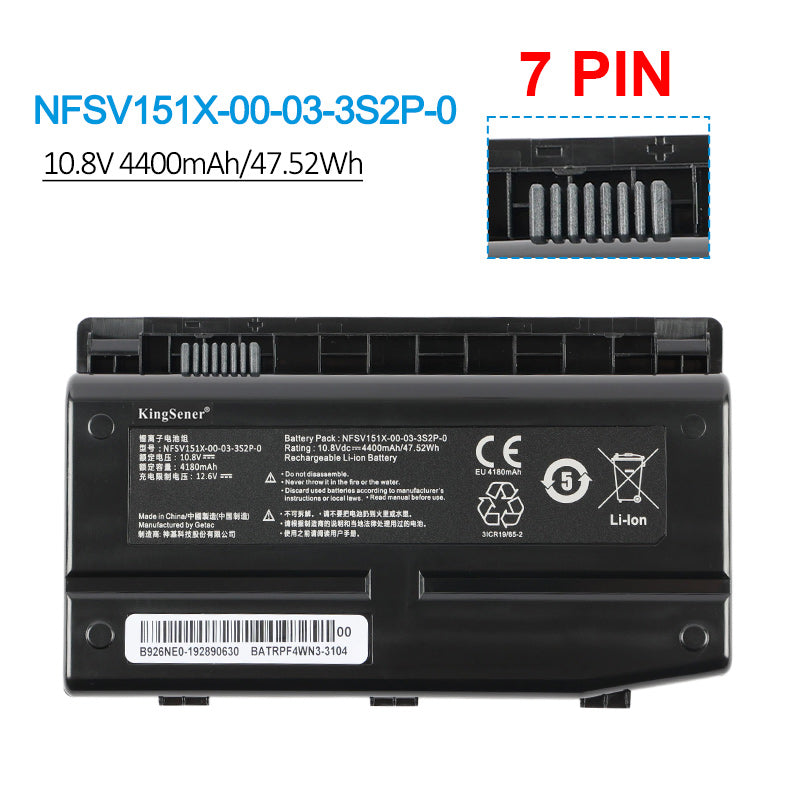 MECHREVO-NFSV151X-00-03-3S2P-0-10.8V-47.52Wh-Laptop-Battery