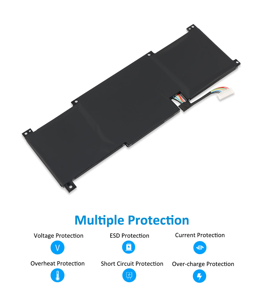 KingSener BTY-M494 3ICP5/71/74 筆記型電腦電池，適用於 MSI Modern 15 H C13M B13M 和 Modern 14 C11M，容量 39.3Wh