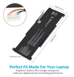 KingSener BTY-M494 3ICP5/71/74 筆記型電腦電池，適用於 MSI Modern 15 H C13M B13M 和 Modern 14 C11M，容量 39.3Wh