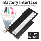 LUSONBAY BTY-M6K Laptop Battery For MSI MS-17B4 MS-16K3 GS63VR 7RG Series - Battery Interface