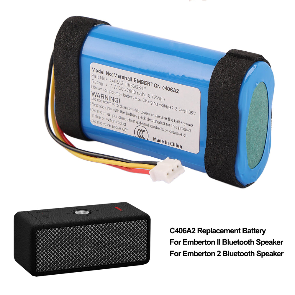 Marshall-C406A2-7.2V-18.72Wh-Bluetooth-Speaker-Battery