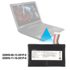 GI5KN-11-16-3S1P-0 (GI5KN-00-13-3S1P-0) replacement battery 11.4V 46.74Wh for CLEVO gaming laptop