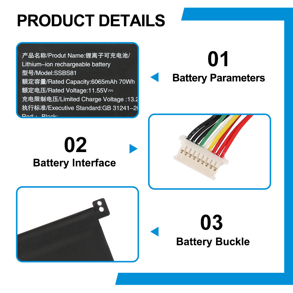 Mechrevo-SSBS81-11.55V-70Wh-Laptop-Battery