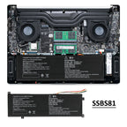 Mechrevo-SSBS81-11.55V-70Wh-Laptop-Battery