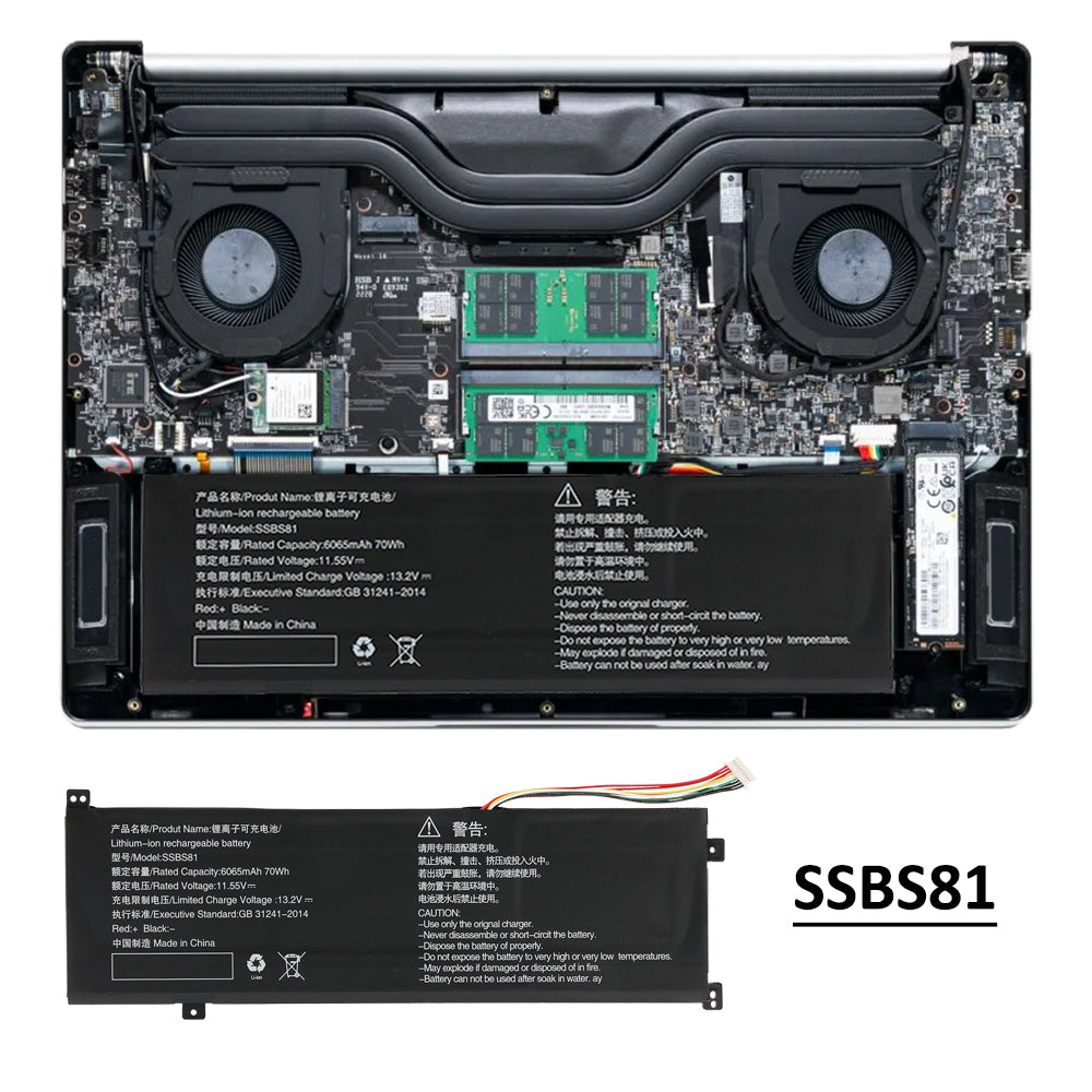 Mechrevo-SSBS81-11.55V-70Wh-Laptop-Battery
