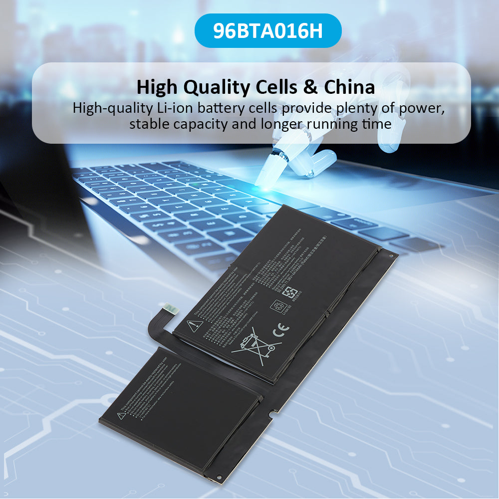 KingSener 96BTA016H Laptop Battery For Microsoft Surface Pro 8 1982 1983  96BTA015H DYNC01 50.2WH/4414mAh