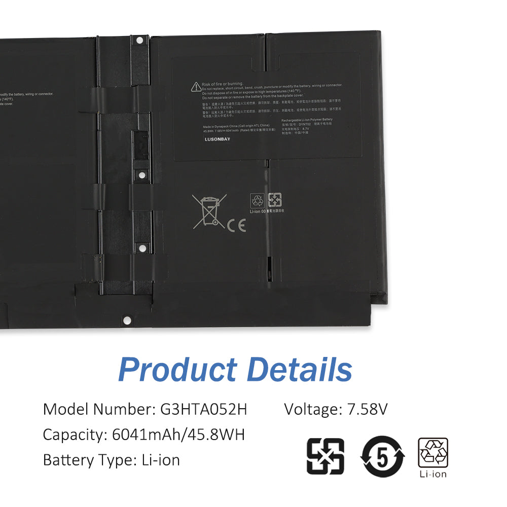 DYNT02 Battery for Microsoft Surface Laptop 3 13.5" 1867 1868