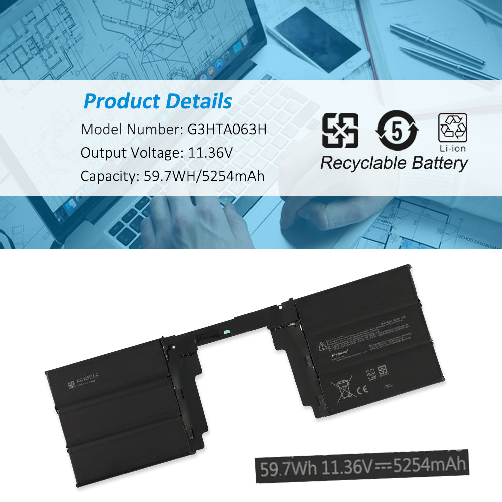 微軟 Surface Book 3 1907 15 吋筆記型電腦的電池 G3HTA062H G3HTA063H