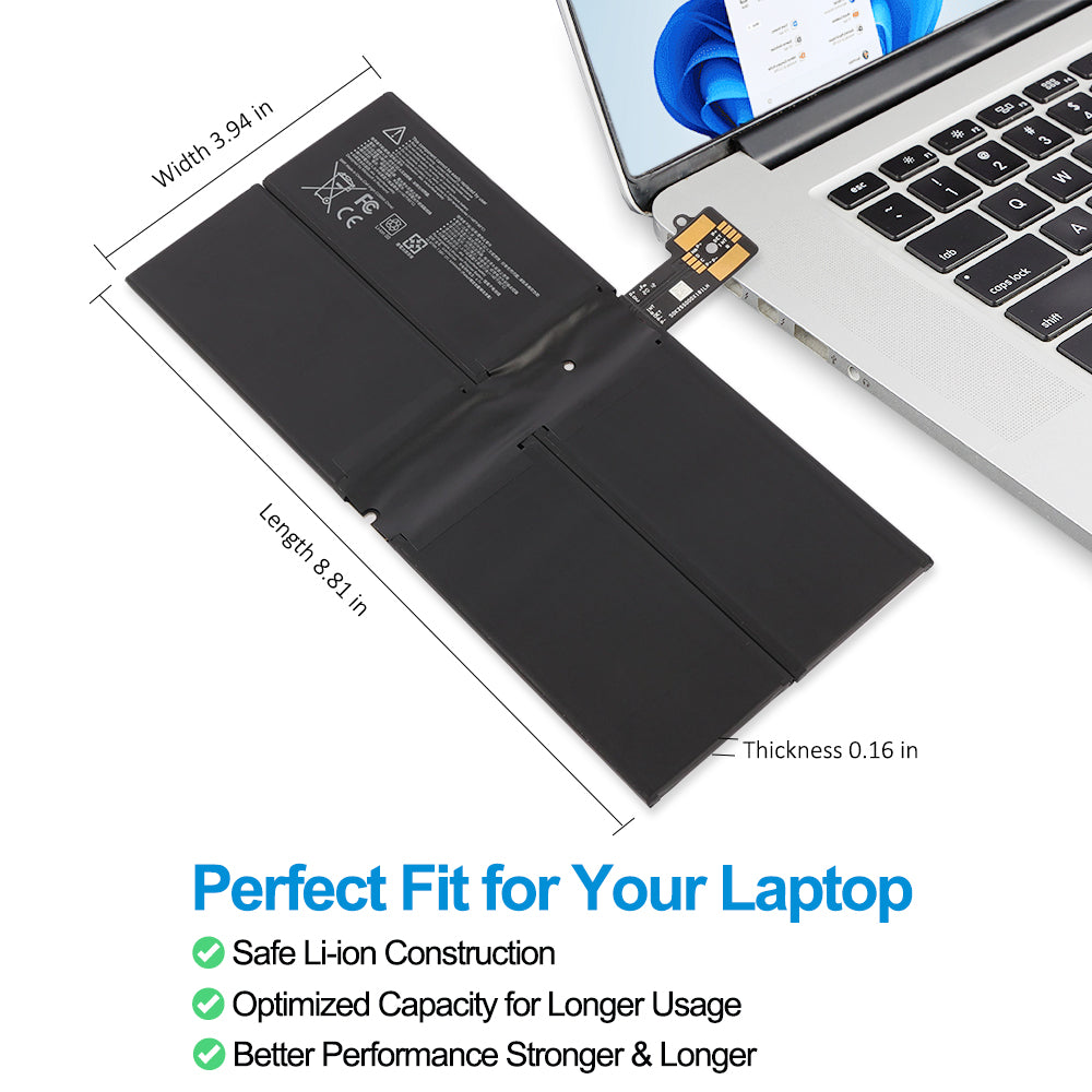 Microsoft-G3HTA074H-7.58V-48.87Wh-Tablet-Battery