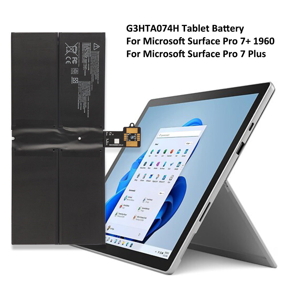 Microsoft-G3HTA074H-7.58V-48.87Wh-Tablet-Battery