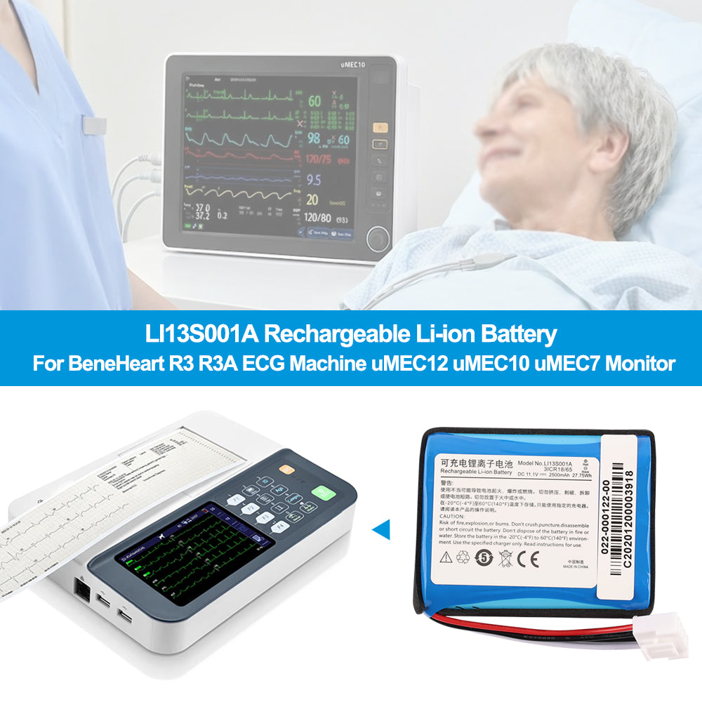 Mindray-LI13S001A-11.1V-27.75Wh-Medical-Battery