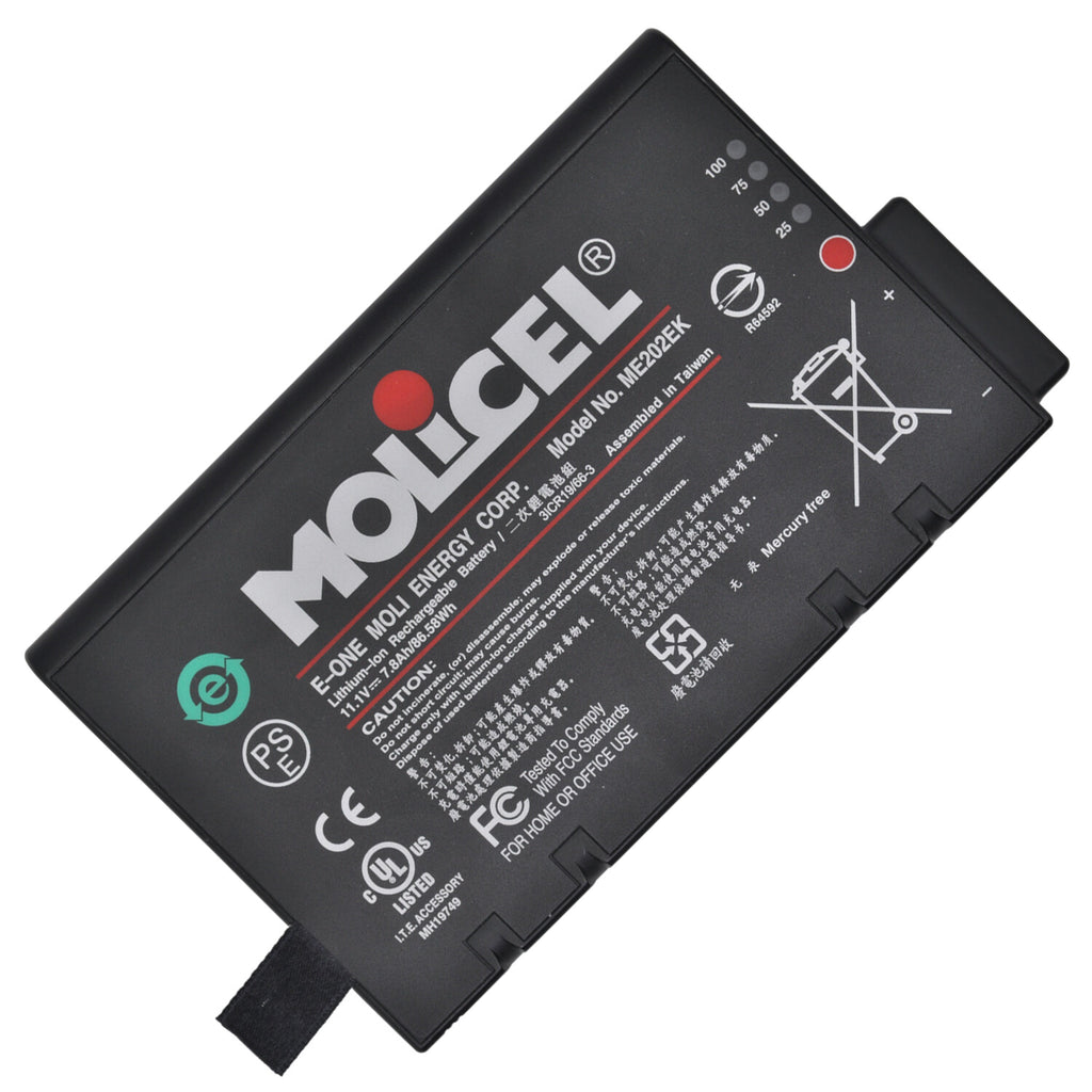 Molicel ME202EK Patient Monitor Battery for Philips VM3 VM4 VM6 VM8 VS2 VS3 VS4