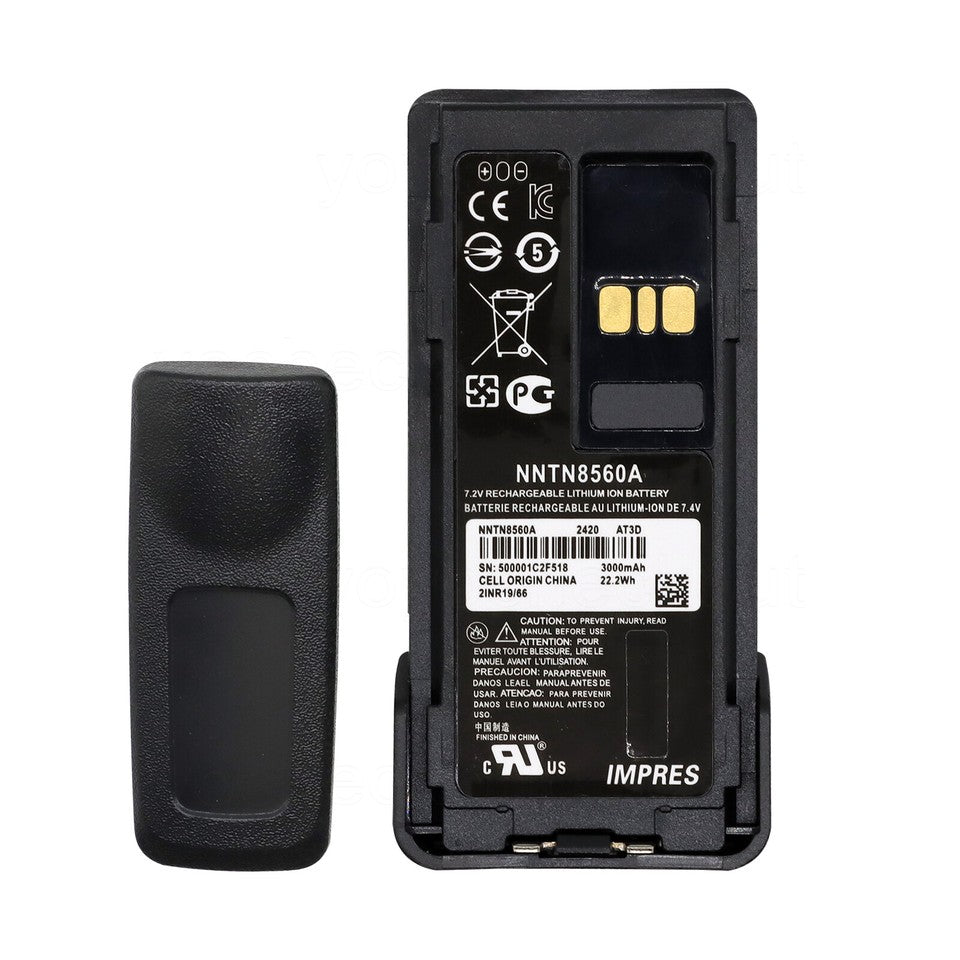 NNTN8560A Replacement Battery For Motorola XPR7380E XPR7550E XPR7580E Radio NNTN8560B ATEX
