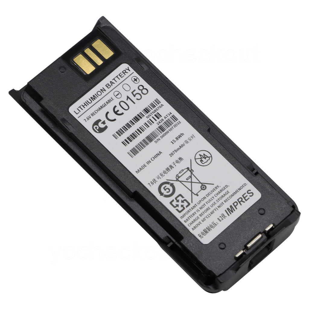 NNTN8570 Replacement Battery For Motorola MTP8500 MTP8550EX XIR P8668EX P8608EX Radio