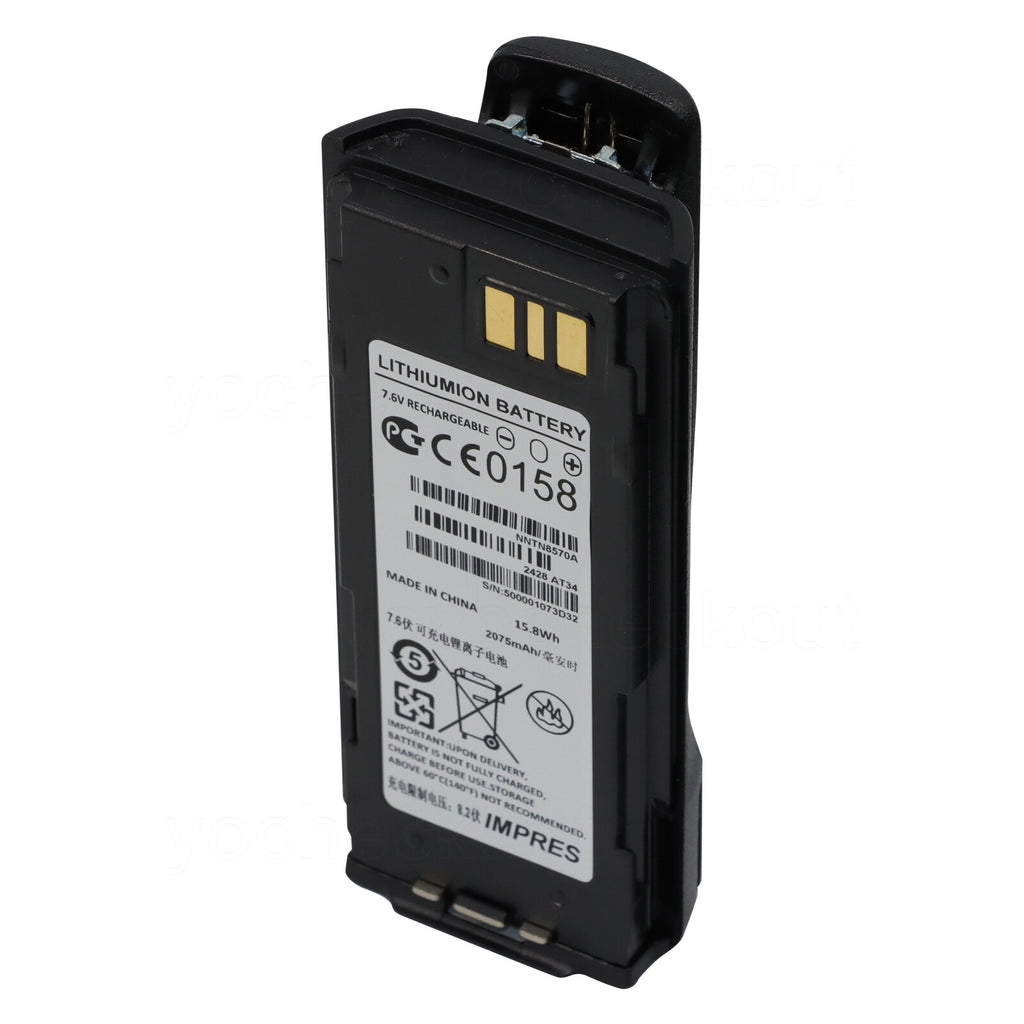 NNTN8570 Replacement Battery For Motorola MTP8500 MTP8550EX XIR P8668EX P8608EX Radio