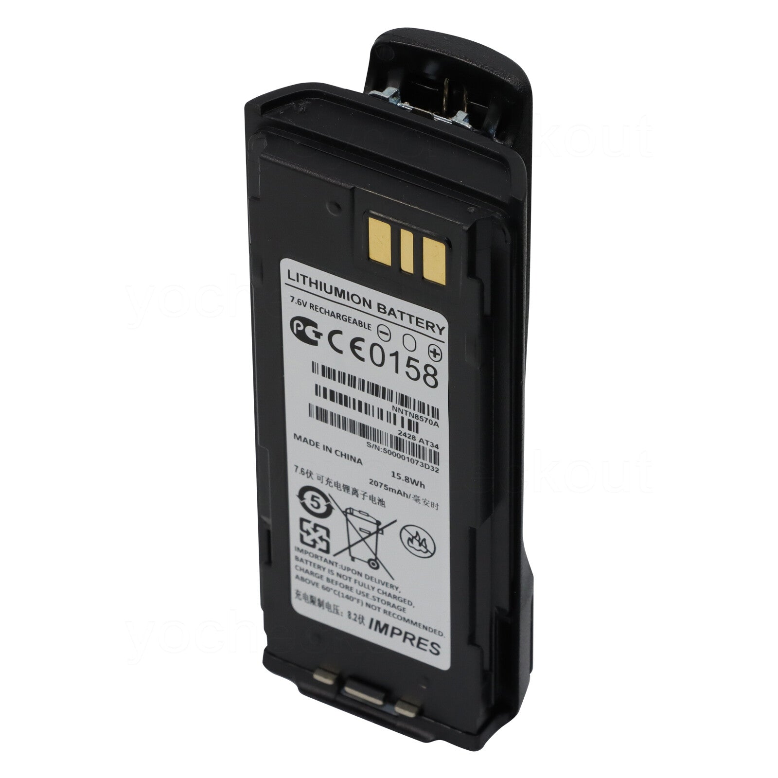 NNTN8570 Replacement Battery For Motorola MTP8500 MTP8550EX XIR P8668EX P8608EX Radio