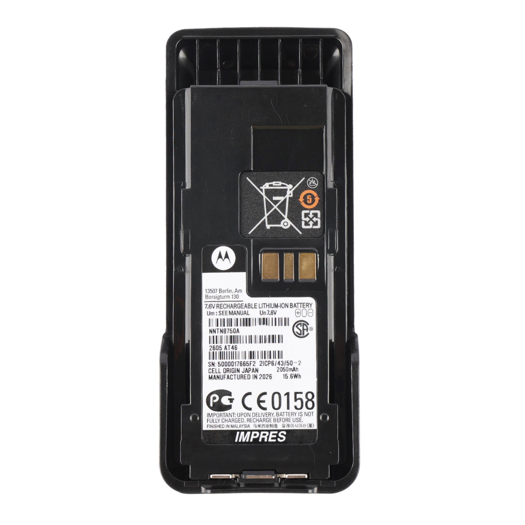 NNTN8750A Battery Replacement for Motorola APX3000 APX4000 7.4V 2050mAh