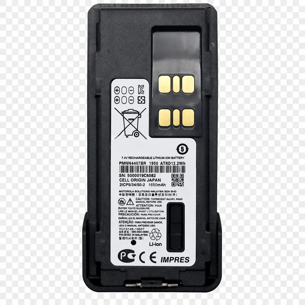 PMNN4407BR Replacement Battery for Motorola 2-Way Radio 7.4V 1650mAh