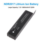 NDR2017 lithium ion battery displaying 7.2V 6600mAh/47.52Wh capacity