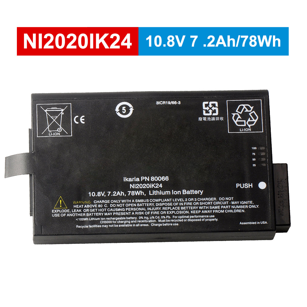 NI2020IK24-10.8V-78Wh-Medical-Battery