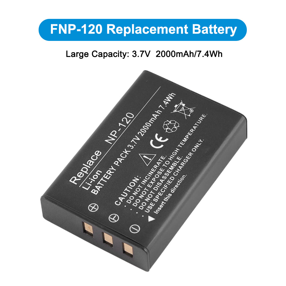 NP-120-3.7V-7.4Wh-Camera-Battery