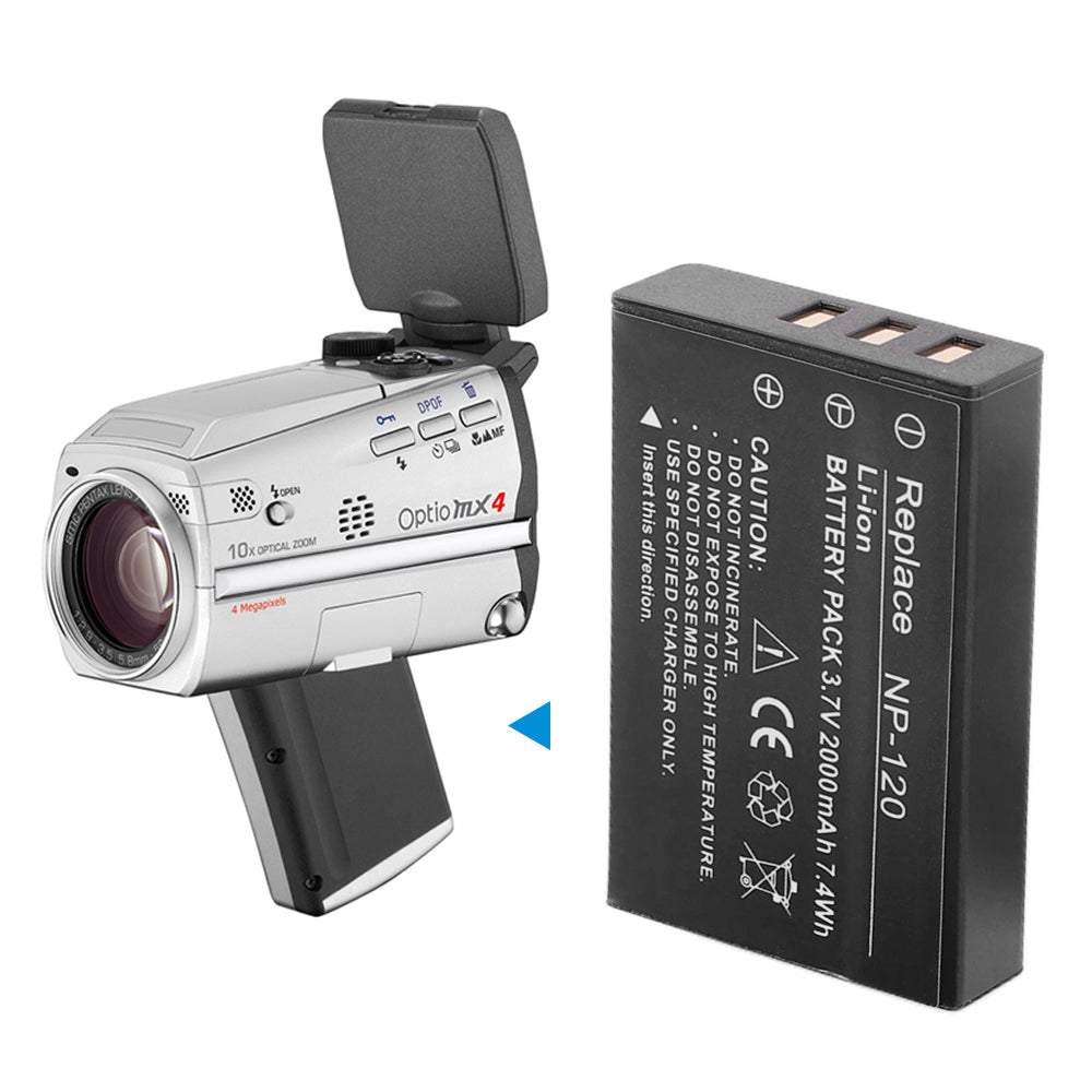 NP-120-3.7V-7.4Wh-Camera-Battery