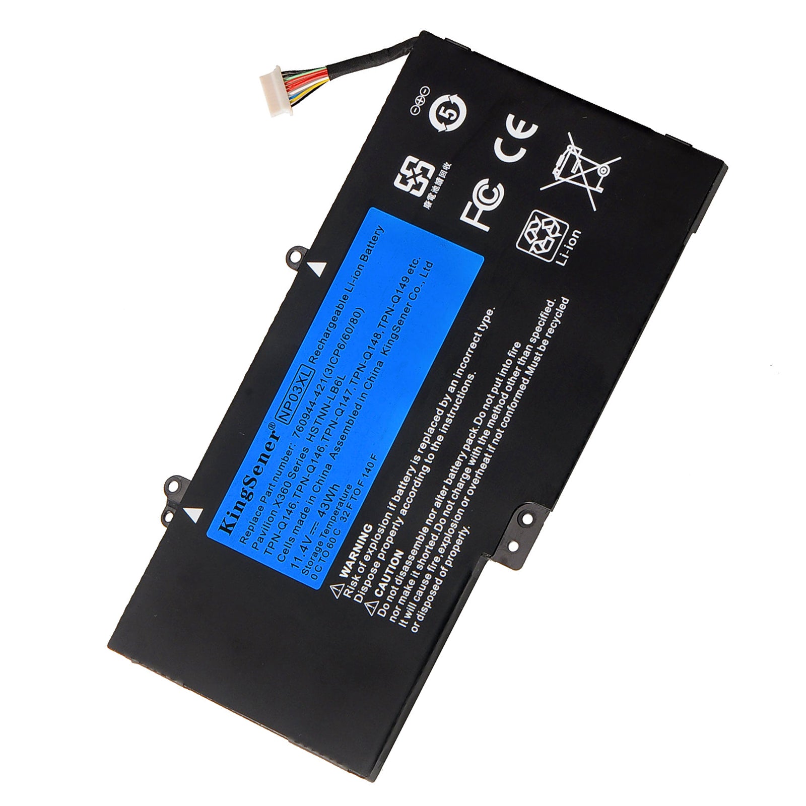 NP03XL-11.4V-43Wh-Laptop-Battery