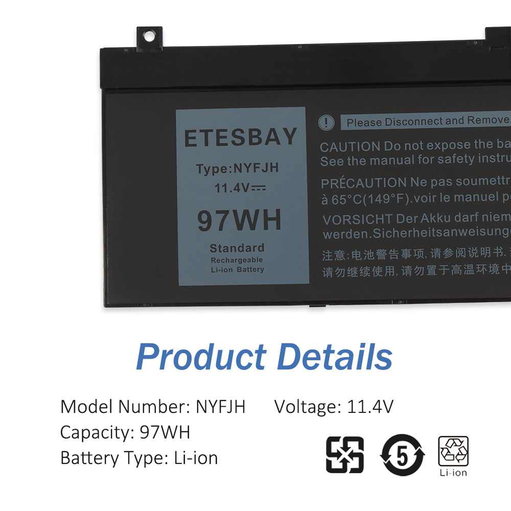 Dell-NYFJH-97Wh-Laptop-Battery