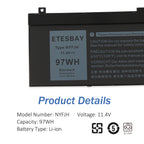 Dell-NYFJH-97Wh-Laptop-Battery