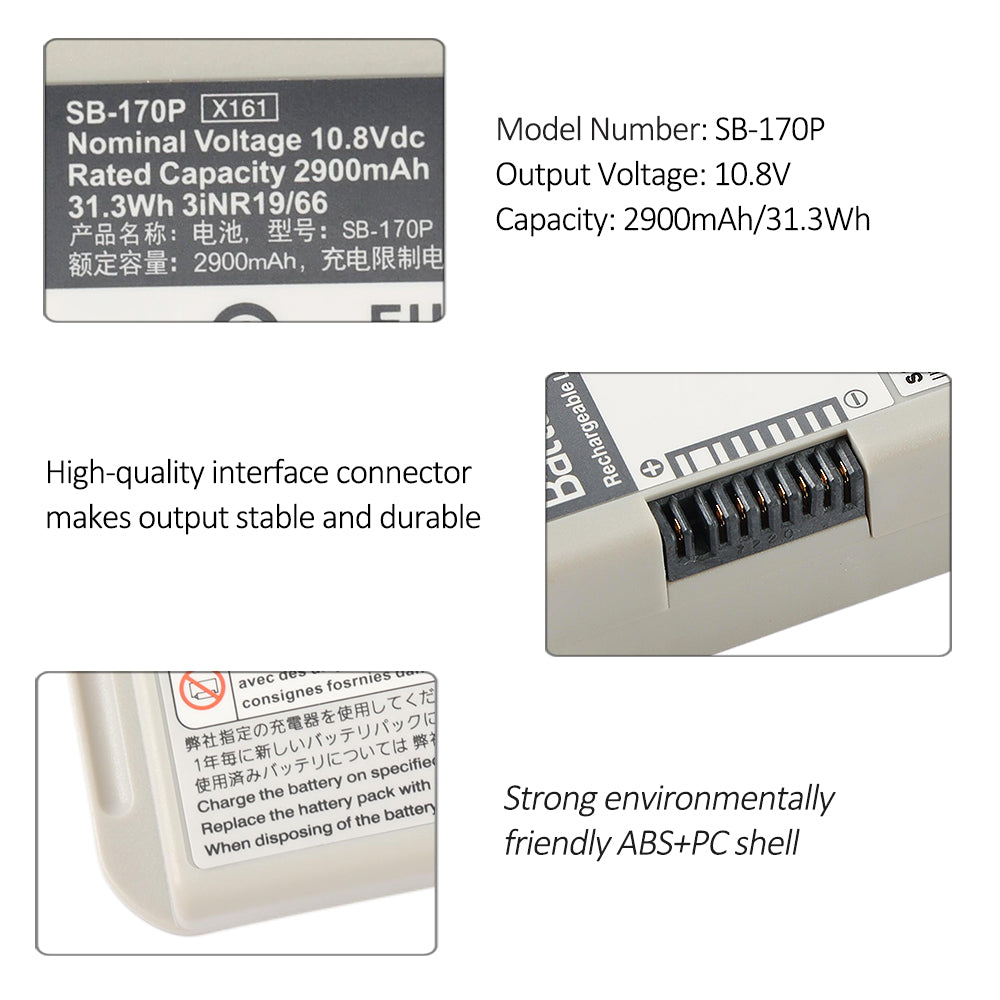 Nihon-SB-170P-10.8V-2900mAh-Medical-Battery