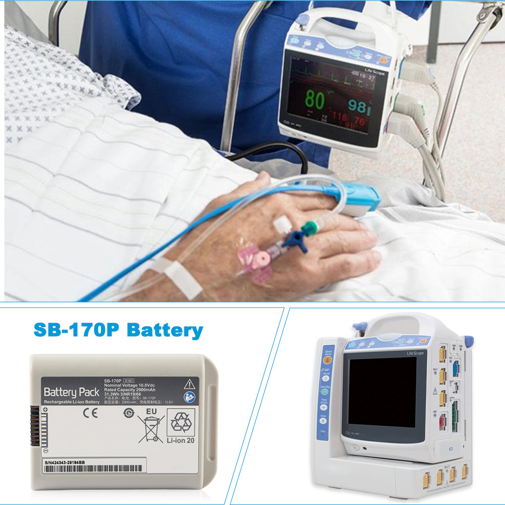 Nihon-SB-170P-10.8V-2900mAh-Medical-Battery