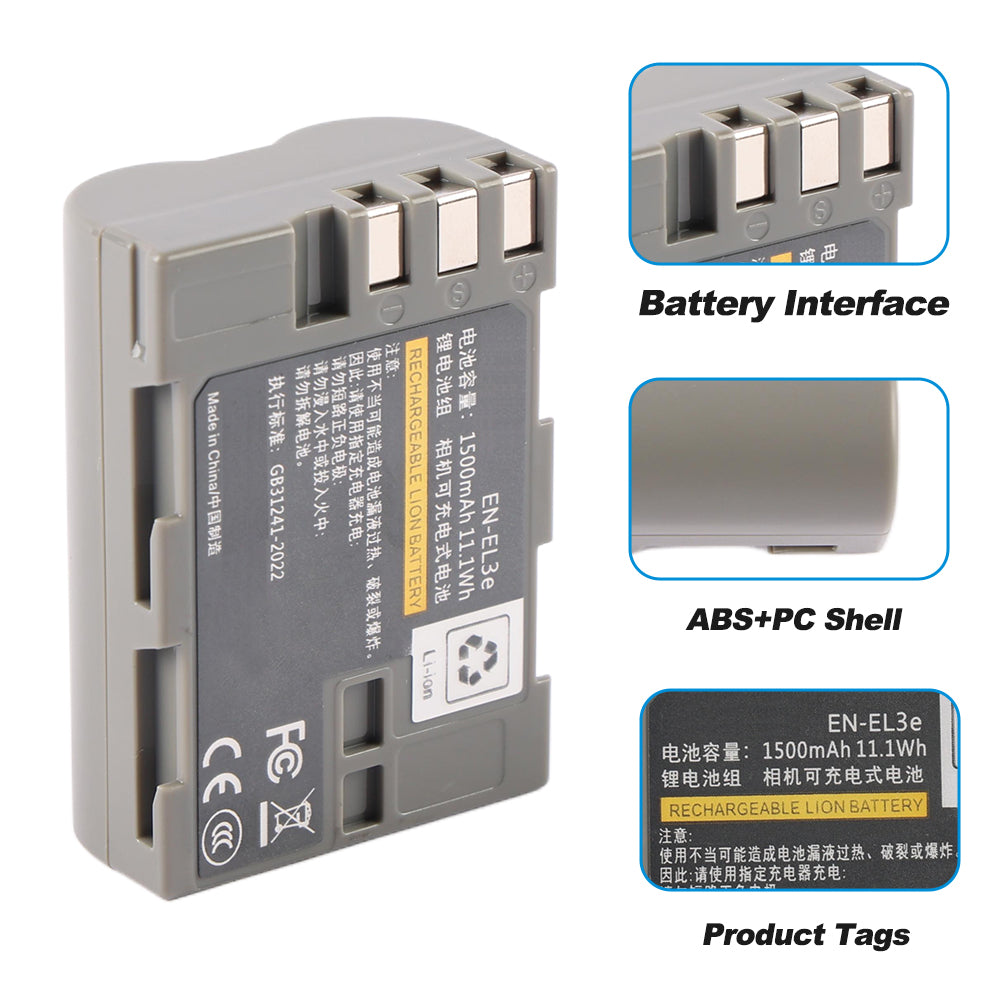 Nikon-EN-EL3e-7.4V-11.1Wh-Camera-Battery
