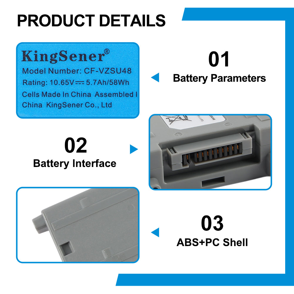 KingSener CF-VZSU48 ノートパソコンのバッテリーパナソニック CF