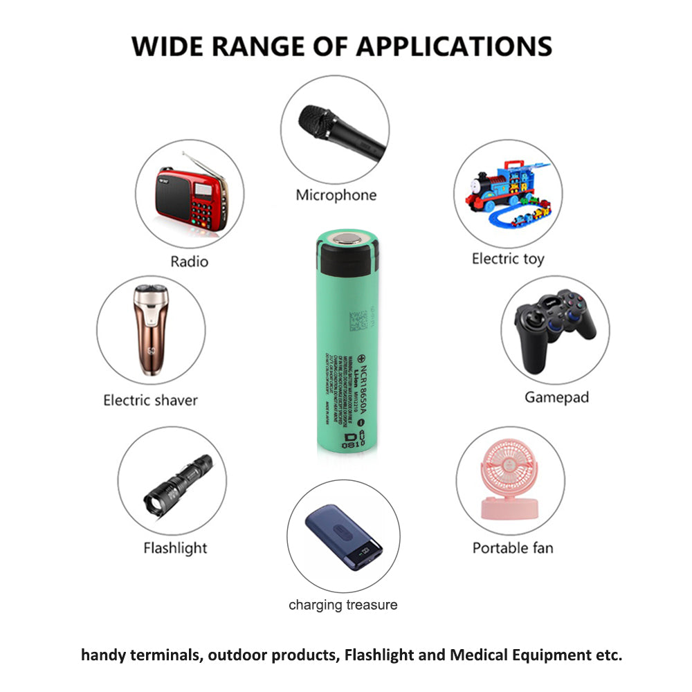 Panasonic-NCR18650A-3100mAh-Lithium-Battery