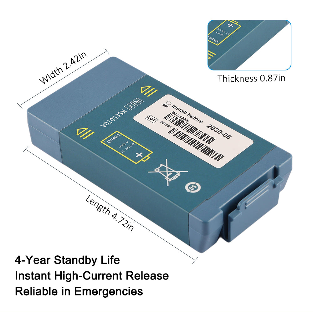 Philips-M5070A-9V-4.2Ah-Defibrillator-Battery