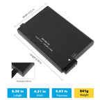 REF 900-102 battery dimensions 6.50in length 4.21in width 0.83in thickness 641g weight portable medical replacement