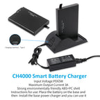 CH4000 smart battery charger Type-C PD65W 3A max output for REF 900-102 portable oxygen battery ABS+PC shell