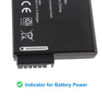 RRC2020 battery built-in LED power level indicator showing real-time charge status at a glance, essential for monitoring remaining runtime during medical procedures or field testing