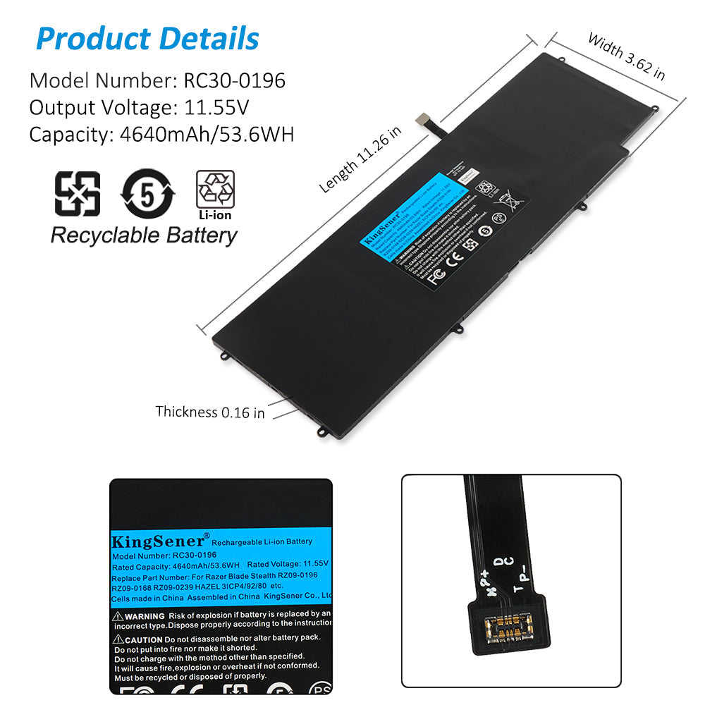       Razer-53.6WH-4640mAh-RC30-0196-Laptop-Battery      Razer-53.6WH-4640mAh-RC30-0196-Laptop-Battery