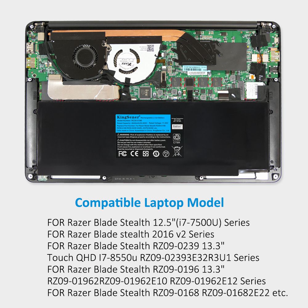       Razer-53.6WH-4640mAh-RC30-0196-Laptop-Battery