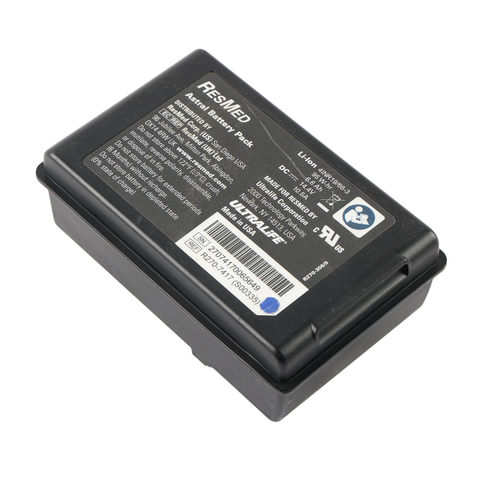 Resmed-ASTRAL-R270-7417-Battery