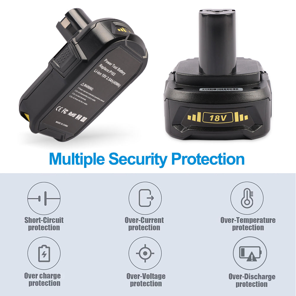 Ryobi-P108-P103-Power-Tool-Battery