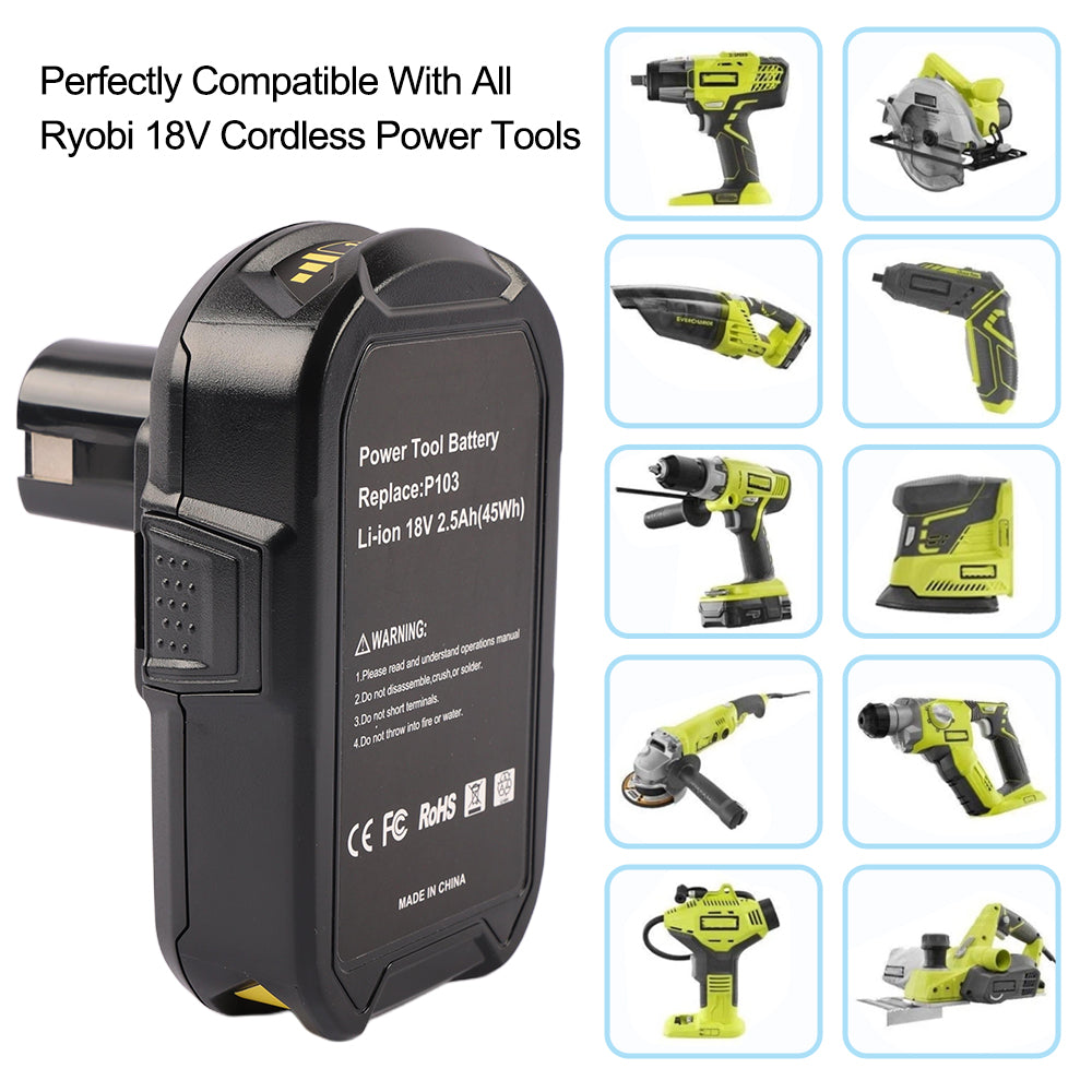 Ryobi-P108-P103-Power-Tool-Battery
