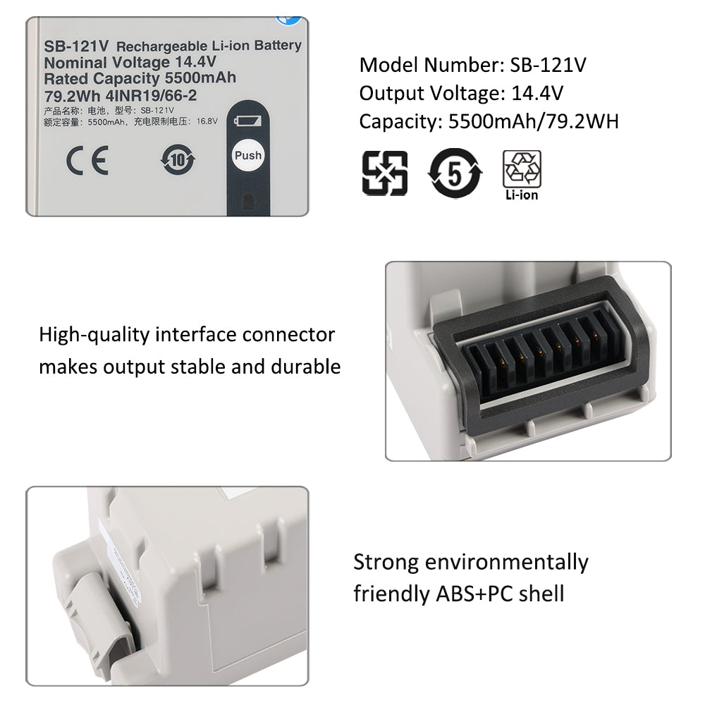 SB-121V Rechargeable Li-ion Battery For NIHON KOHDEN EMS-1052 Semi-automatic External Defibrillator