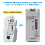 SB-121V Rechargeable Li-ion Battery For NIHON KOHDEN EMS-1052 Semi-automatic External Defibrillator