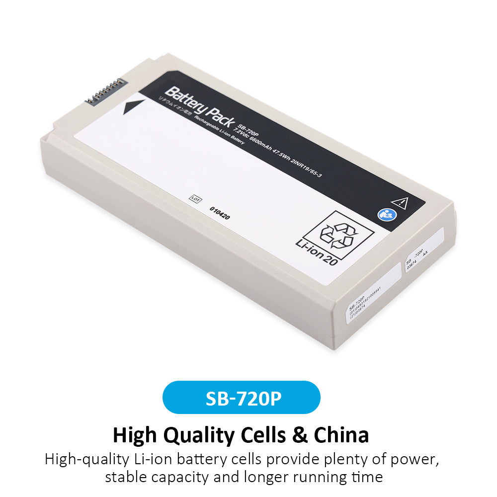 SB-720P Rechargeable Li-ion Battery For Lifescope SVM-7200 Vital Signs Monitor