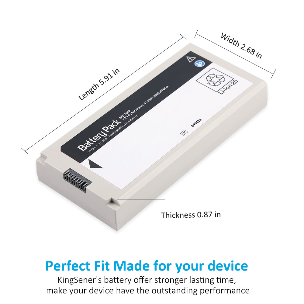 SB-720P Rechargeable Li-ion Battery For Lifescope SVM-7200 Vital Signs Monitor